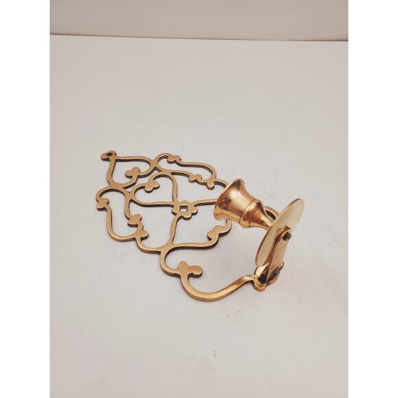 vintage Brass Wall Sconce Candle holder brass wall sconces candle sconces - Picture 7 of 10